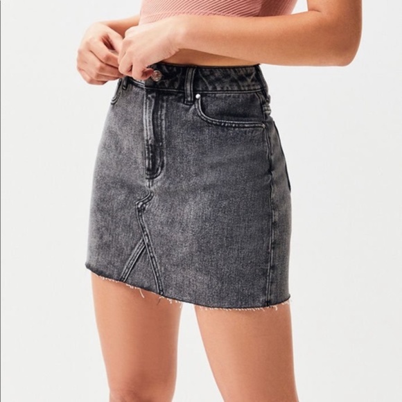 PacSun Dresses & Skirts - PacSun Black Stone Washed Denim Skirt Size 24
